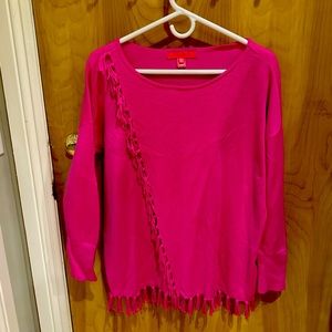 Size Medium Pink Lilly Pulitzer Long Sweater